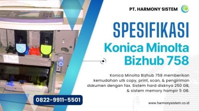 spesifikasi konica minolta bizhub 758